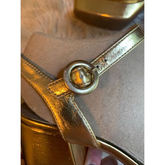 GB Class-Act Leather Platform Cross Strap Sandals Size 8M - Picture 12 of 12